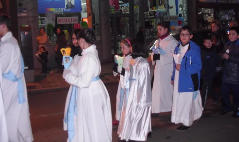 Procesión de la Virgen de Lourdes