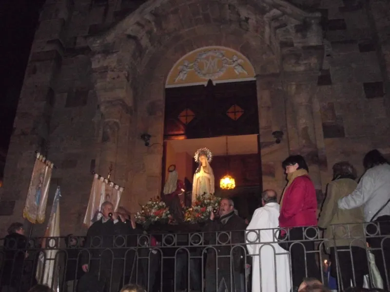 Procesión de la Virgen de Lourdes