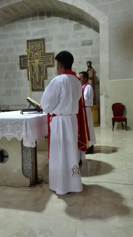 Eucaristía en el convento del Tránsito