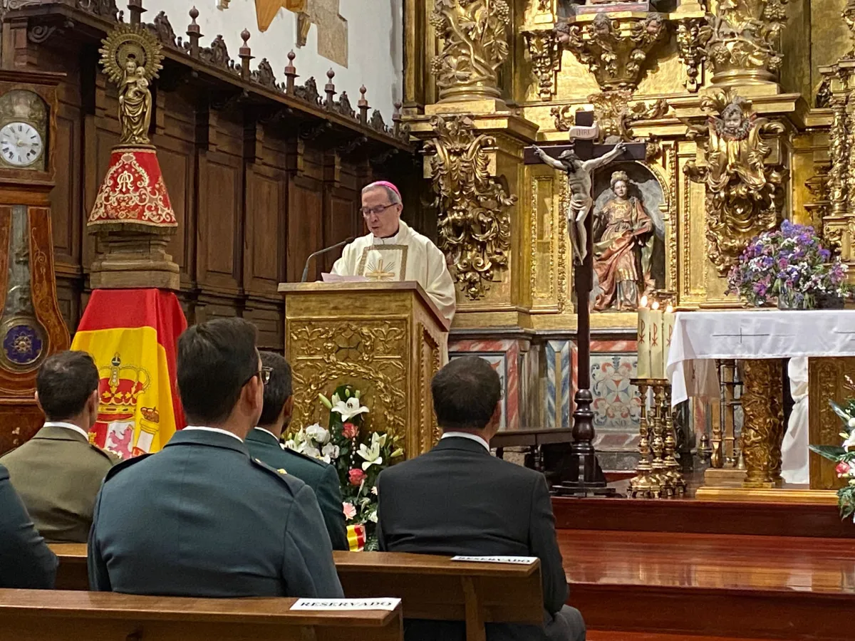 El obispo preside la eucaristía de la fiesta de la Guardia Civil en Zamora